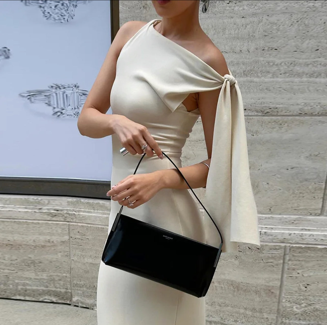 White - elegant and sexy sleeveless bodycon long dress - front